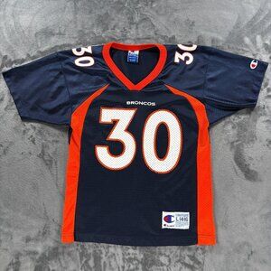 Vintage Champion Terrell Davis Denver Broncos Youth Large 14-16 Jersey NFL